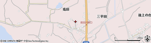 福島県須賀川市前田川（兎田）周辺の地図