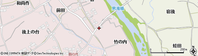 福島県須賀川市前田川（竹の内）周辺の地図