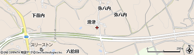 福島県須賀川市雨田（滑津）周辺の地図
