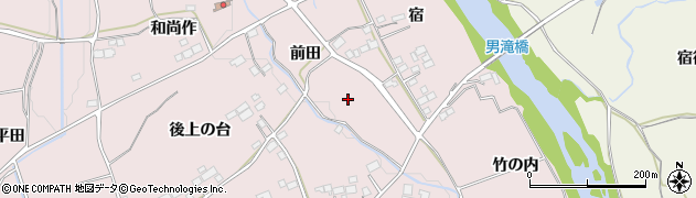 福島県須賀川市前田川前田周辺の地図