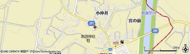 福島県須賀川市岩渕小仲井106周辺の地図