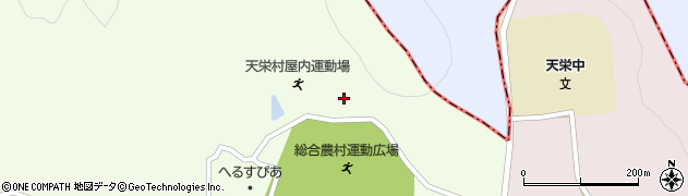 福島県天栄村（岩瀬郡）下松本（富士見山）周辺の地図