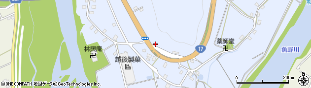 新潟県長岡市川口中山165周辺の地図