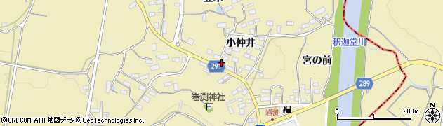 福島県須賀川市岩渕小仲井67周辺の地図