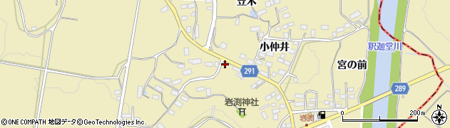福島県須賀川市岩渕小仲井144周辺の地図