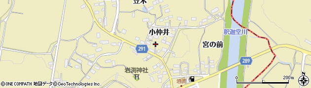 福島県須賀川市岩渕小仲井93周辺の地図