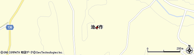 福島県小野町（田村郡）塩庭（池ノ作）周辺の地図