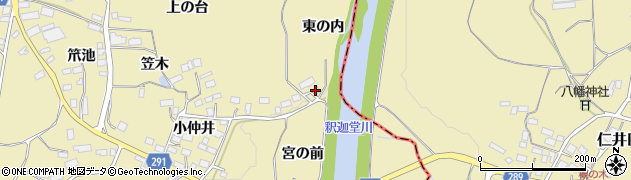 福島県須賀川市岩渕（東の内）周辺の地図