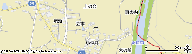福島県須賀川市岩渕小仲井48周辺の地図