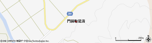 石川県輪島市門前町是清周辺の地図