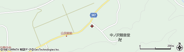 福島県下郷町（南会津郡）中妻（中道）周辺の地図