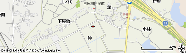 福島県須賀川市日照田周辺の地図