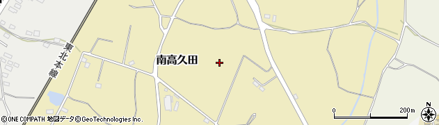 福島県鏡石町（岩瀬郡）南高久田周辺の地図