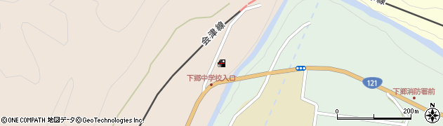福島県下郷町（南会津郡）栄富（落水甲）周辺の地図