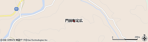 石川県輪島市門前町定広周辺の地図