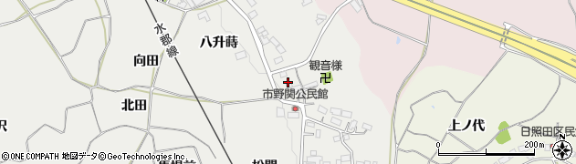 福島県須賀川市市野関（屋敷）周辺の地図