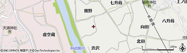 福島県須賀川市市野関（熊野）周辺の地図