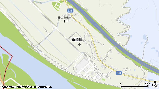〒949-7405 新潟県魚沼市新道島の地図
