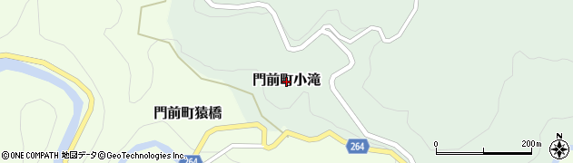 石川県輪島市門前町小滝周辺の地図