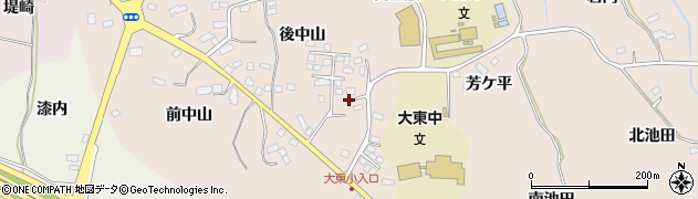福島県須賀川市雨田後中山201周辺の地図