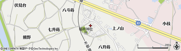 福島県須賀川市市野関前田周辺の地図