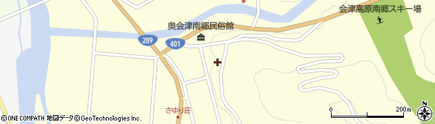 福島県南会津町（南会津郡）界（朴木下）周辺の地図
