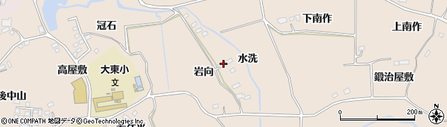 福島県須賀川市雨田（岩向）周辺の地図