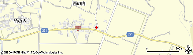 福島県須賀川市泉田西の内4周辺の地図