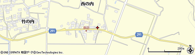 福島県須賀川市泉田西の内112周辺の地図