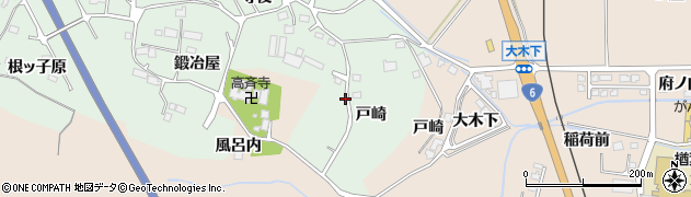 福島県楢葉町（双葉郡）上小塙（戸崎）周辺の地図