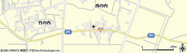 福島県須賀川市泉田西の内103周辺の地図