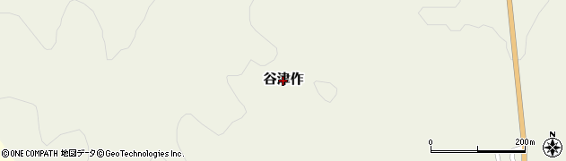 福島県小野町（田村郡）谷津作周辺の地図