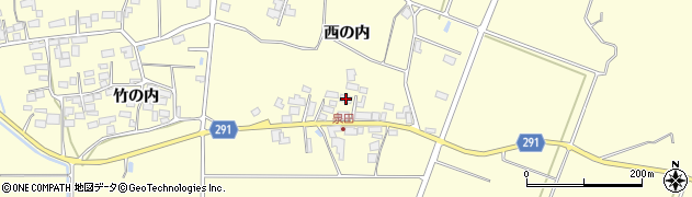 福島県須賀川市泉田西の内109周辺の地図