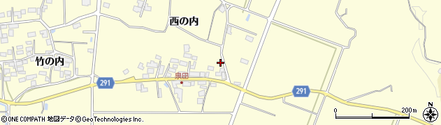 福島県須賀川市泉田西の内1周辺の地図