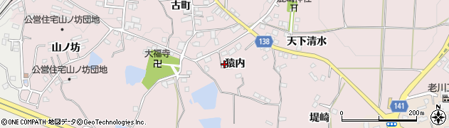 福島県須賀川市小作田猿内周辺の地図