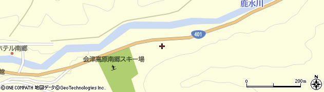 福島県南会津町（南会津郡）界（湯の入）周辺の地図