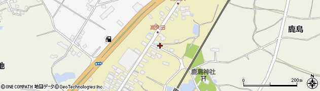 福島県鏡石町（岩瀬郡）高久田周辺の地図