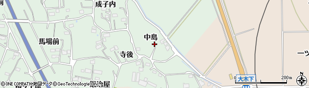 福島県楢葉町（双葉郡）上小塙（中島）周辺の地図