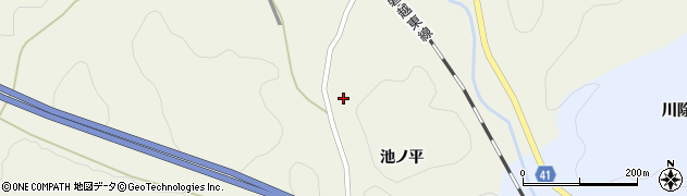 福島県小野町（田村郡）谷津作（池ノ平）周辺の地図