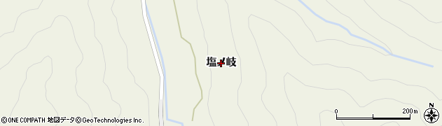 福島県只見町（南会津郡）塩ノ岐周辺の地図
