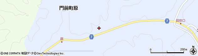 石川県輪島市門前町原（ハ）周辺の地図