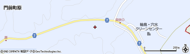 石川県輪島市門前町原（ロ）周辺の地図