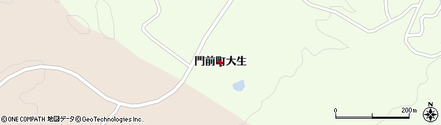 石川県輪島市門前町大生周辺の地図