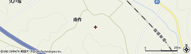 福島県田村郡小野町谷津作南作周辺の地図