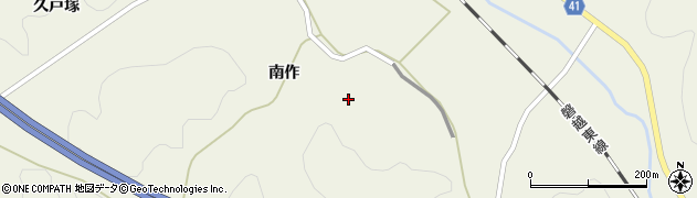 福島県小野町（田村郡）谷津作（南作）周辺の地図