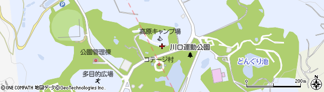 中山高原キャンプ場周辺の地図