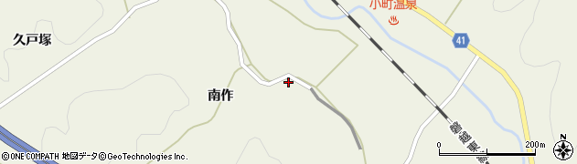 福島県田村郡小野町谷津作南作12周辺の地図