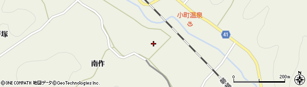 福島県小野町（田村郡）谷津作（松葉）周辺の地図
