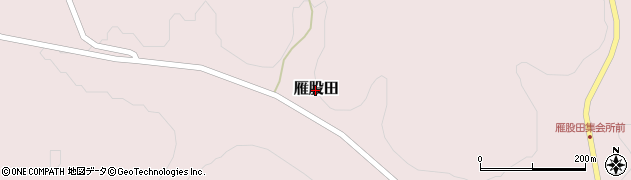 福島県小野町（田村郡）雁股田周辺の地図