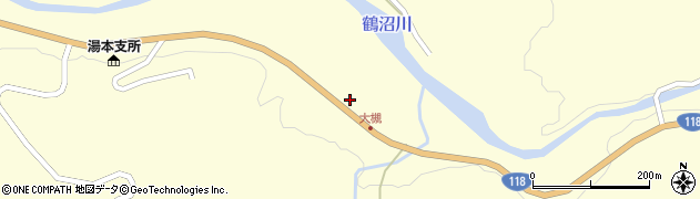 福島県岩瀬郡天栄村田良尾滝上周辺の地図